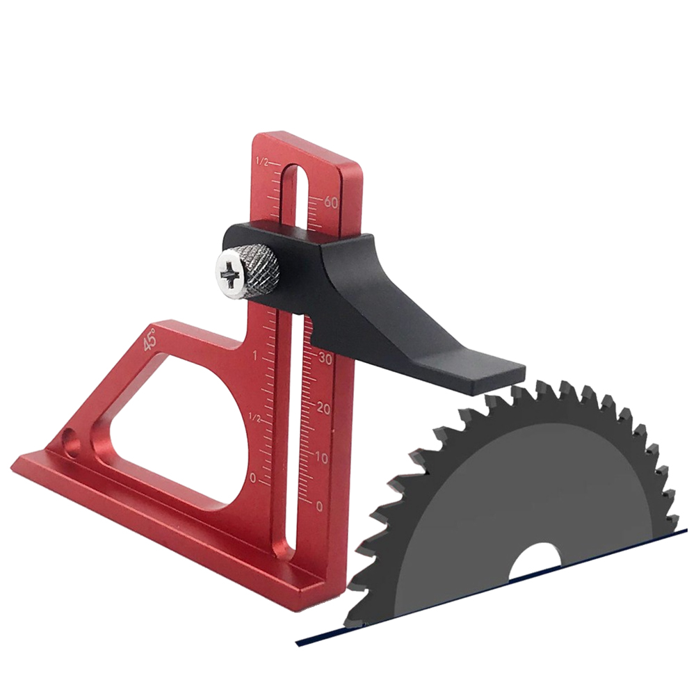 Woodworking Gauge - เกจวัดความลึกสำหรับเลื่อยโต๊ะ พร้อมสเกลวัดเป็นเมตริกและนิ้ว เกจตั้งค่าสำหรับงานไม้ เกจวัดความสูงสำหรับแท่นเจาะและเลื่อยสายพาน