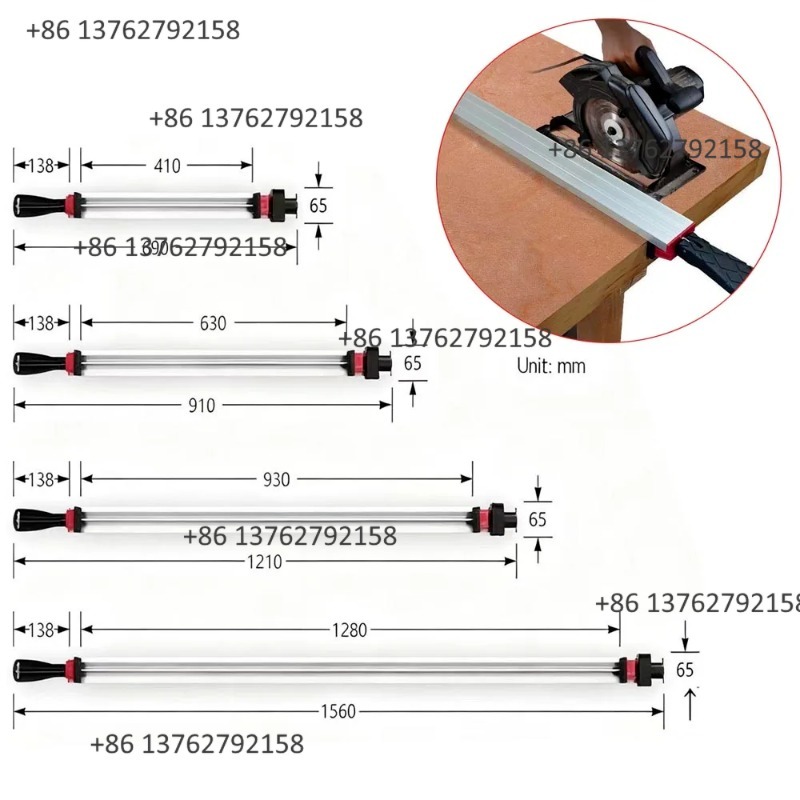 Woodworking Gauge - เครื่องมือจัดตำแหน่งมุมสำหรับเลื่อยวงเดือนไฟฟ้า พร้อมตัวหนีบและเกจวัดมุมสำหรับงานไม้ ทำจากอะลูมิเนียมอัลลอยด์ เหมาะสำหรับเลื่อยมุมแผ่นไม้ขนาดใหญ่
