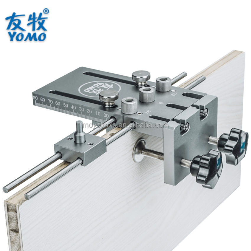 Woodworking Drill - อุปกรณ์เจาะรูสำหรับงานเฟอร์นิเจอร์ รุ่นอัพเกรด Dowelling Jig สำหรับการเชื่อมต่ออย่างรวดเร็ว ถอดประกอบได้