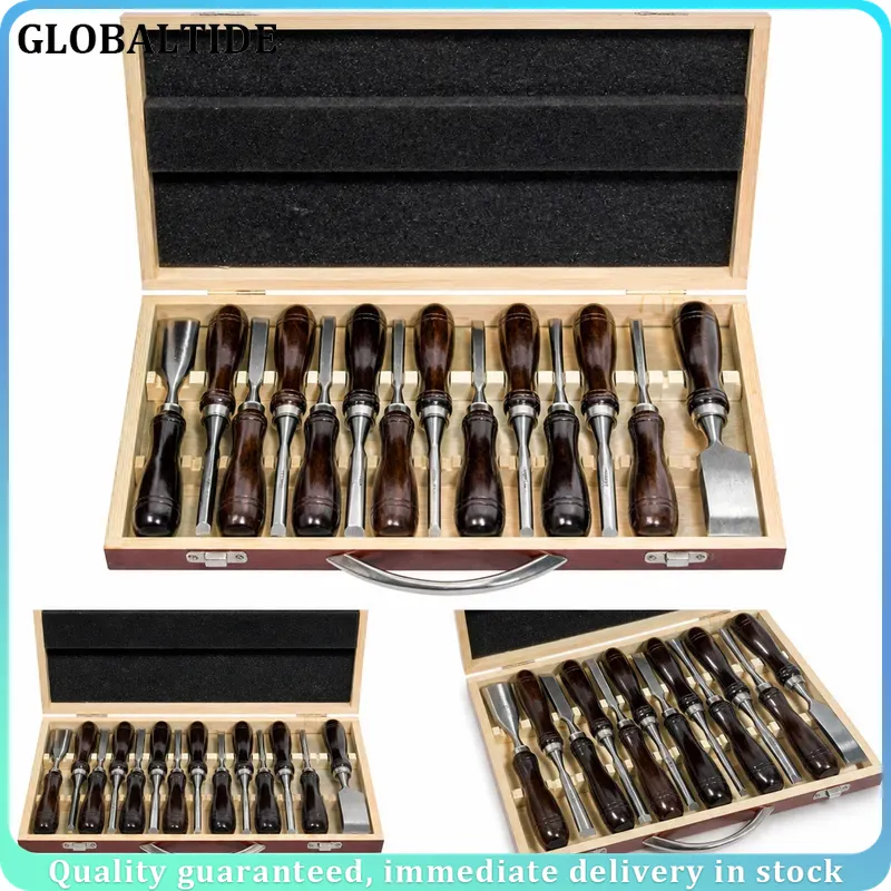 Wood Chisel Set - ชุดสิ่วแกะสลักไม้ 12 ชิ้น เครื่องมือช่างไม้ คีมตัดไม้ คีมสิ่วแบนสำหรับงานช่างไม้
