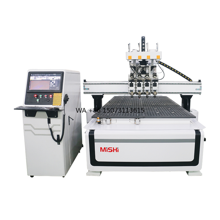 Woodworking Cnc Router Machine Price - เราเตอร์ไม้อัตโนมัติ ตู้ประตูงานไม้ เครื่องทําช่างฝีมือ เราเตอร์ Cnc สี่กระบวนการพร้อมเซอร์โวมอเตอร์