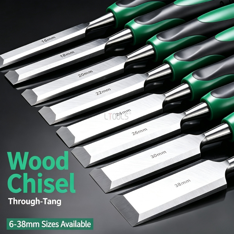 Wood Chisel Set - ชุดสิ่วงานไม้ DIY เครื่องมือช่างไม้ สิ่วงานไม้แบบแบน CR-V มีดแกะสลักมืออาชีพ