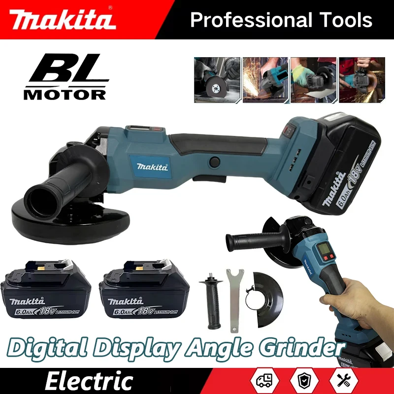 Woodworking Show - เครื่องเจียรมุมไร้สาย Makita ขนาด 125 มม. พร้อมหน้าจอดิจิตอล