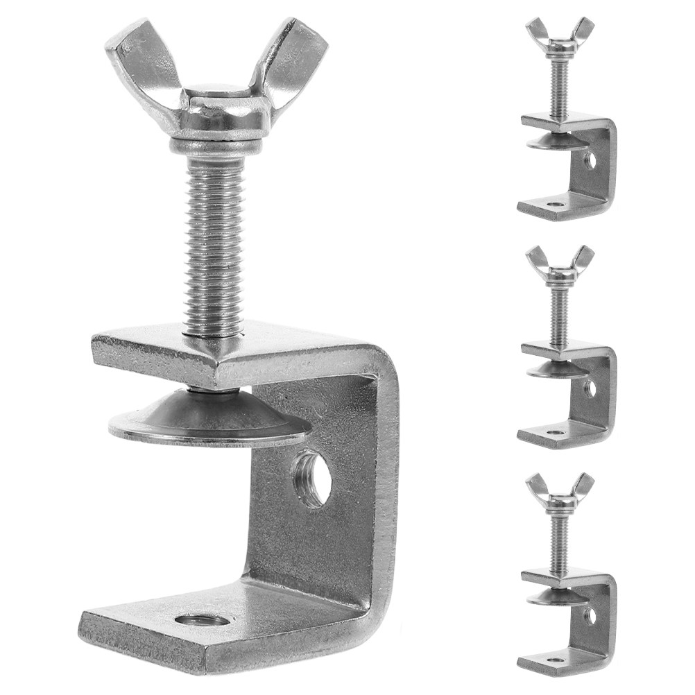 Woodworking Clamp - แคลมป์รูปตัว C ขนาดเล็ก 4 ชิ้น ทำจากสแตนเลสอย่างดี