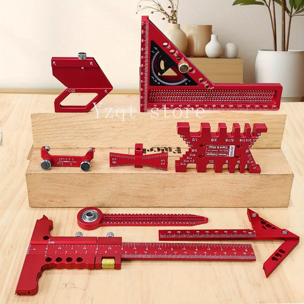 ชุดเครื่องมือวัดงานไม้พร้อมกล่ - Woodworking Plan บทวิจารณ์และราคา