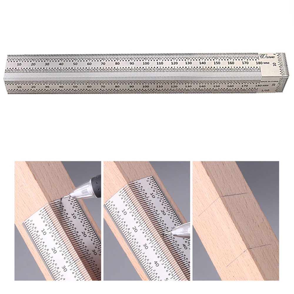 ไม้บรรทัดวัดเส้นสแตนเลสสำหรับง - Woodworking Gauge บทวิจารณ์และราคา