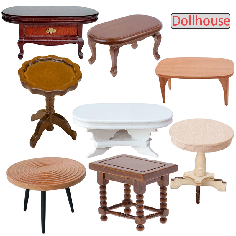 โต๊ะกลมจิ๋วสำหรับบ้านตุ๊กตา ขน - Wood Woodworking บทวิจารณ์และราคา