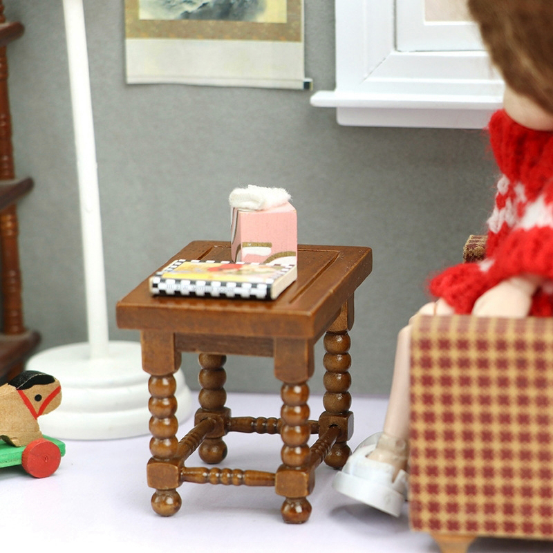 โต๊ะกลมจิ๋วสำหรับบ้านตุ๊กตา ขน - Wood Woodworking บทวิจารณ์และราคา