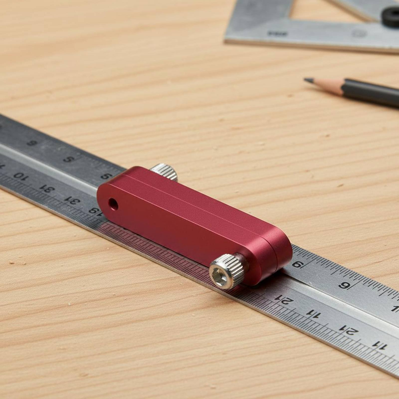 ตัวล็อคไม้บรรทัดช่างไม้ ตัวกำห - Woodworking Gauge บทวิจารณ์และราคา