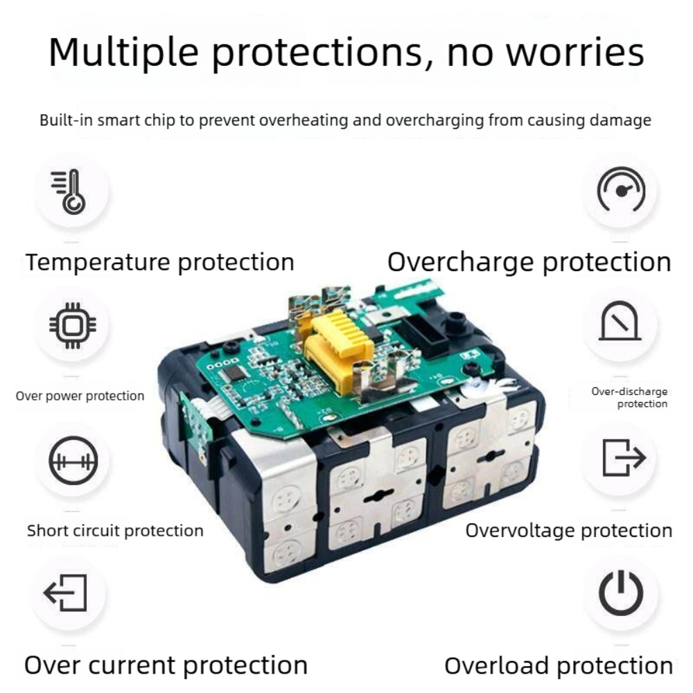 แบตเตอรี่อัพเกรด 6000mAh สำหรั - Makita Drill Dtw300 บทวิจารณ์และราคา