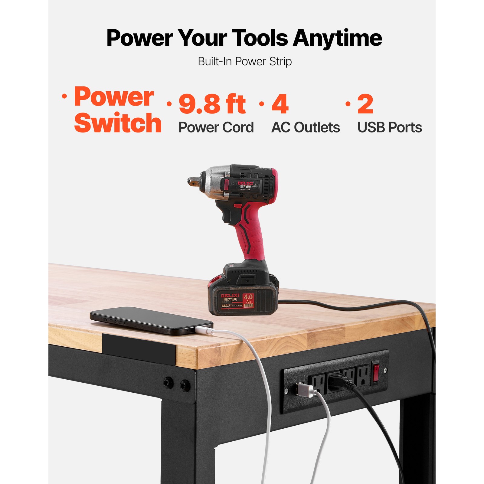 โต๊ะทำงานปรับระดับความสูงได้ 6 - Woodworking Table บทวิจารณ์และราคา