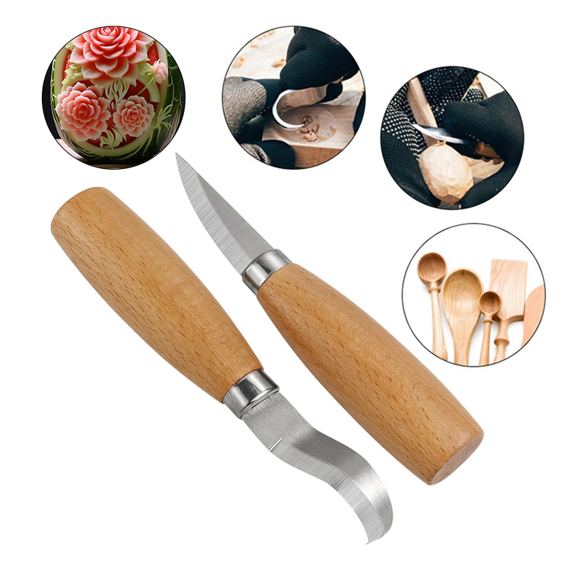 มีดแกะสลักเหล็กสแตนเลส ด้ามไม้ - Wood Chisel Set บทวิจารณ์และราคา
