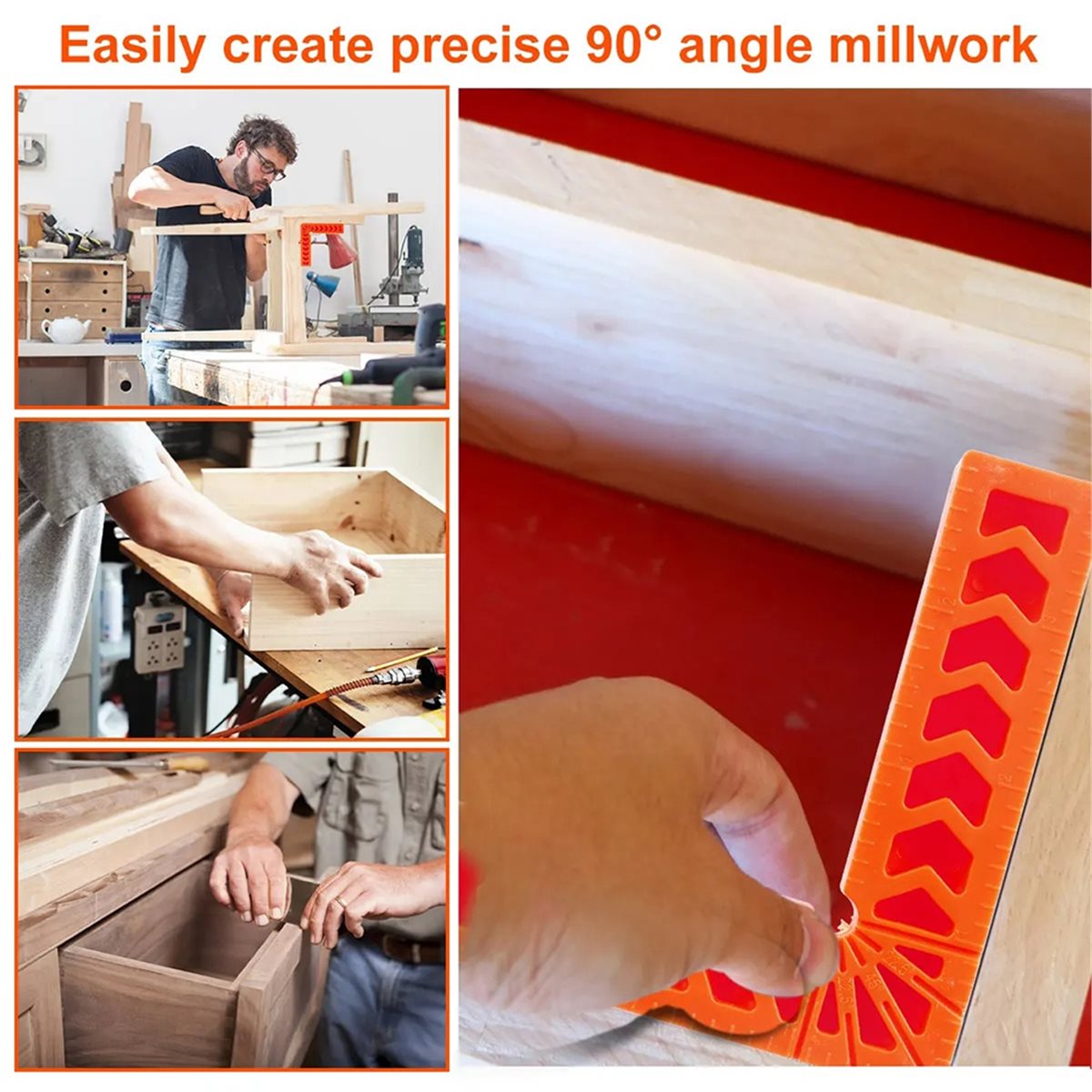 Toorise ชุด 8 ชิ้น ตัวหนีบมุมฉ - Woodworking Right Angle Clamp บทวิจารณ์และราคา