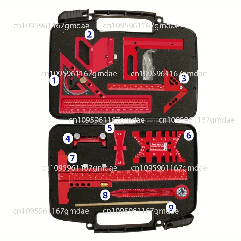 ชุดเครื่องมือวัดงานไม้พร้อมกล่ - Woodworking Plan บทวิจารณ์และราคา