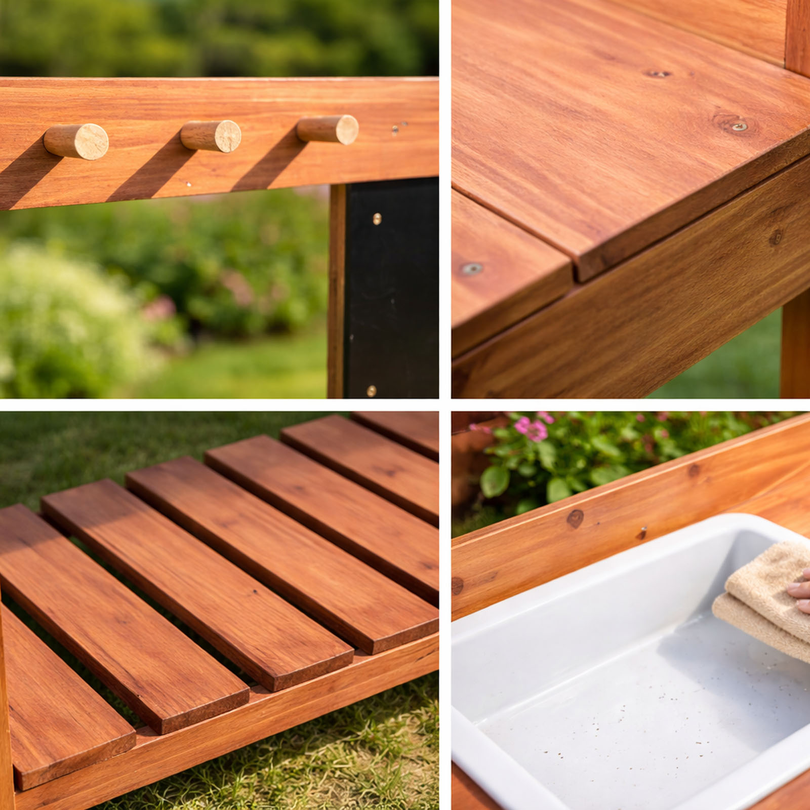 โต๊ะปลูกต้นไม้ไม้สำหรับเด็ก ใช - Woodworking Bench บทวิจารณ์และราคา