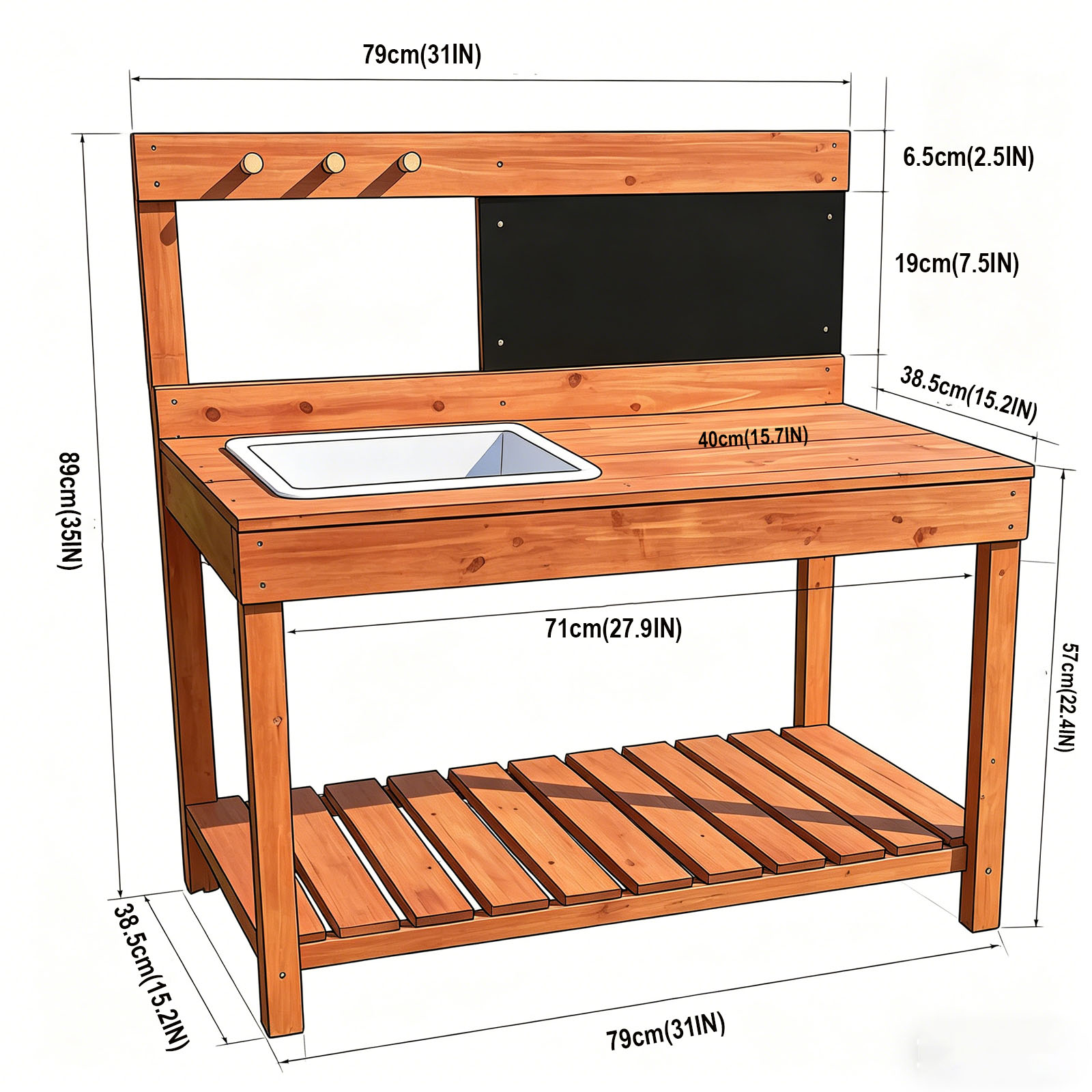 โต๊ะปลูกต้นไม้ไม้สำหรับเด็ก ใช - Woodworking Bench บทวิจารณ์และราคา
