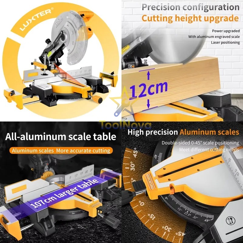 เลื่อยองศาเลื่อน LUXTER รุ่นให - Woodworking Bench บทวิจารณ์และราคา