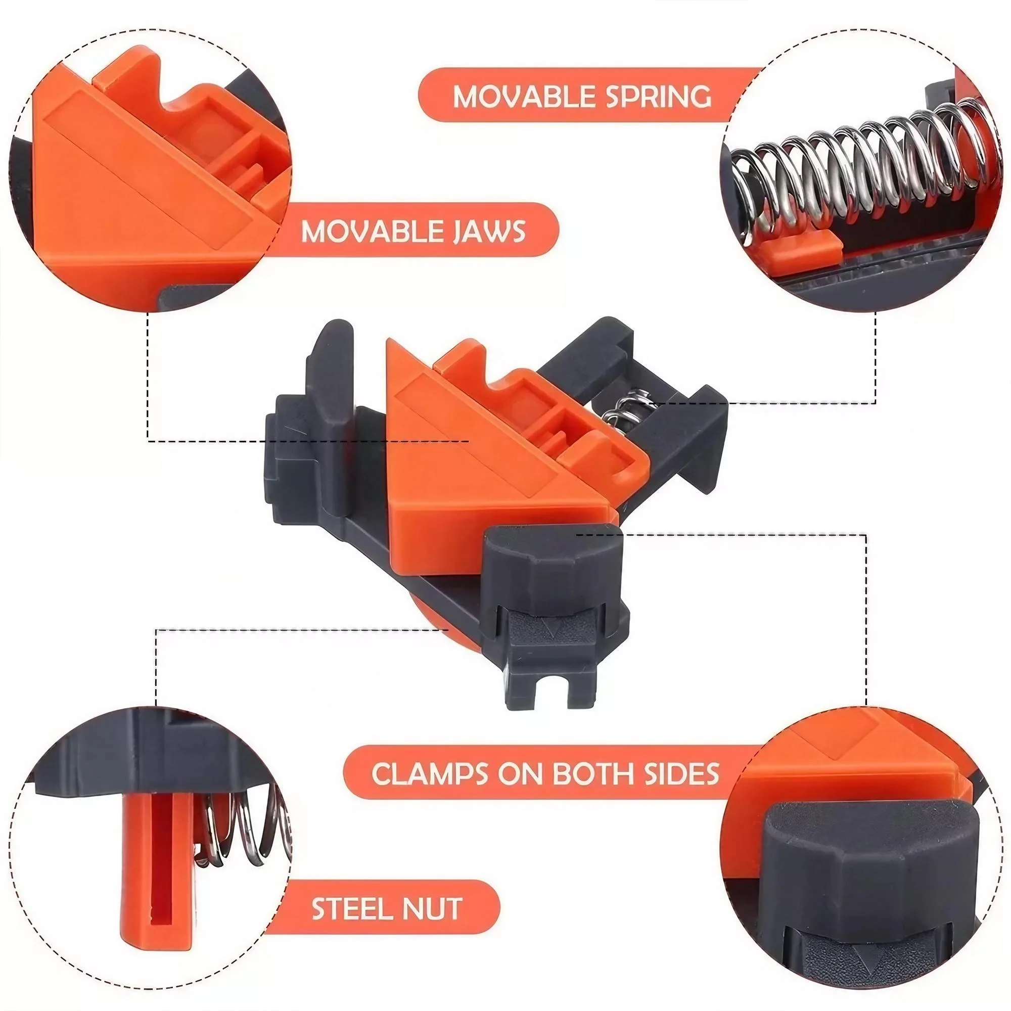 ตัวหนีบมุมฉาก 90 องศา พรีเมียม - Woodworking Right Angle Clamp บทวิจารณ์และราคา