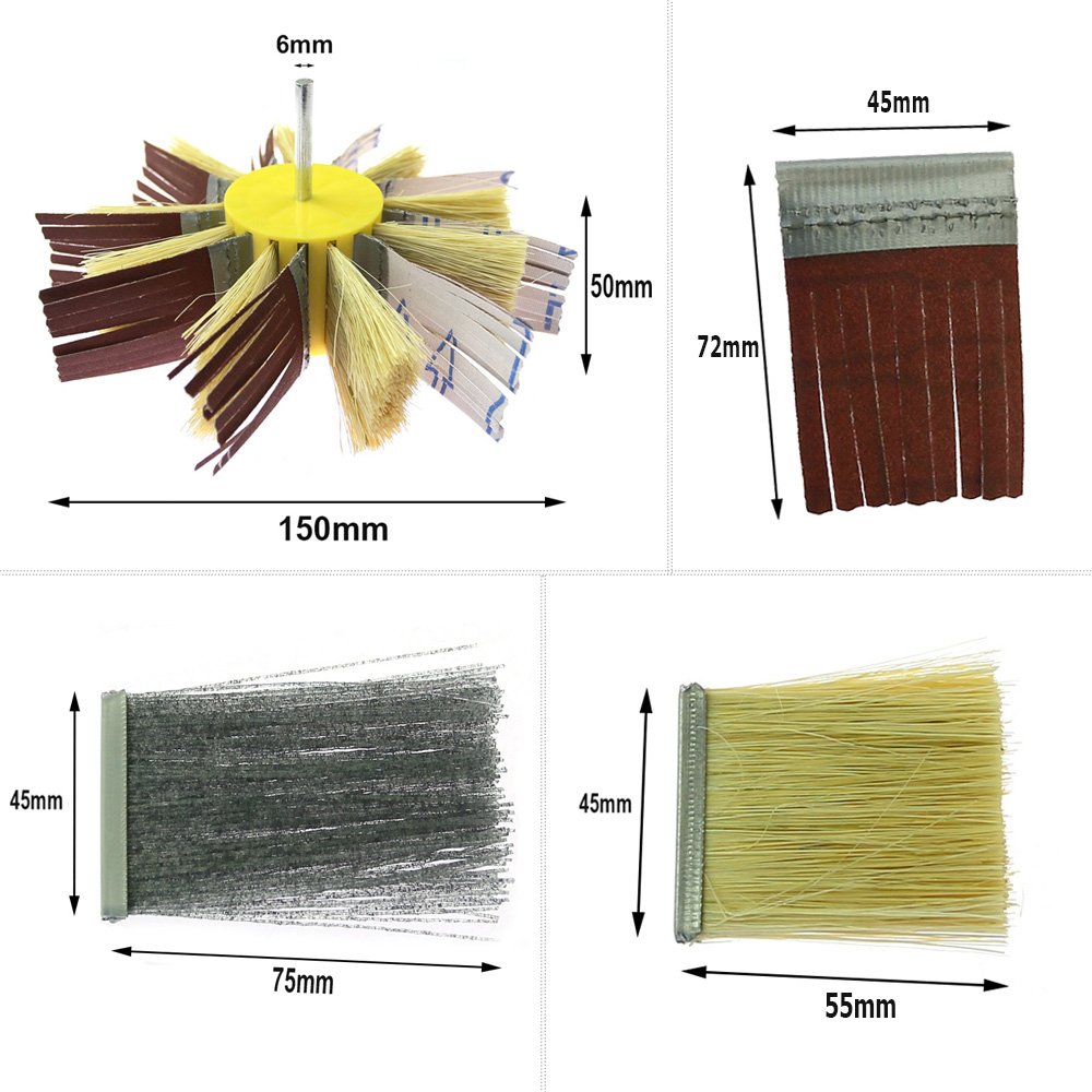 แปรงขัดไม้ขนาด 6 นิ้ว 150 มม.  - Woodworking Drill บทวิจารณ์และราคา