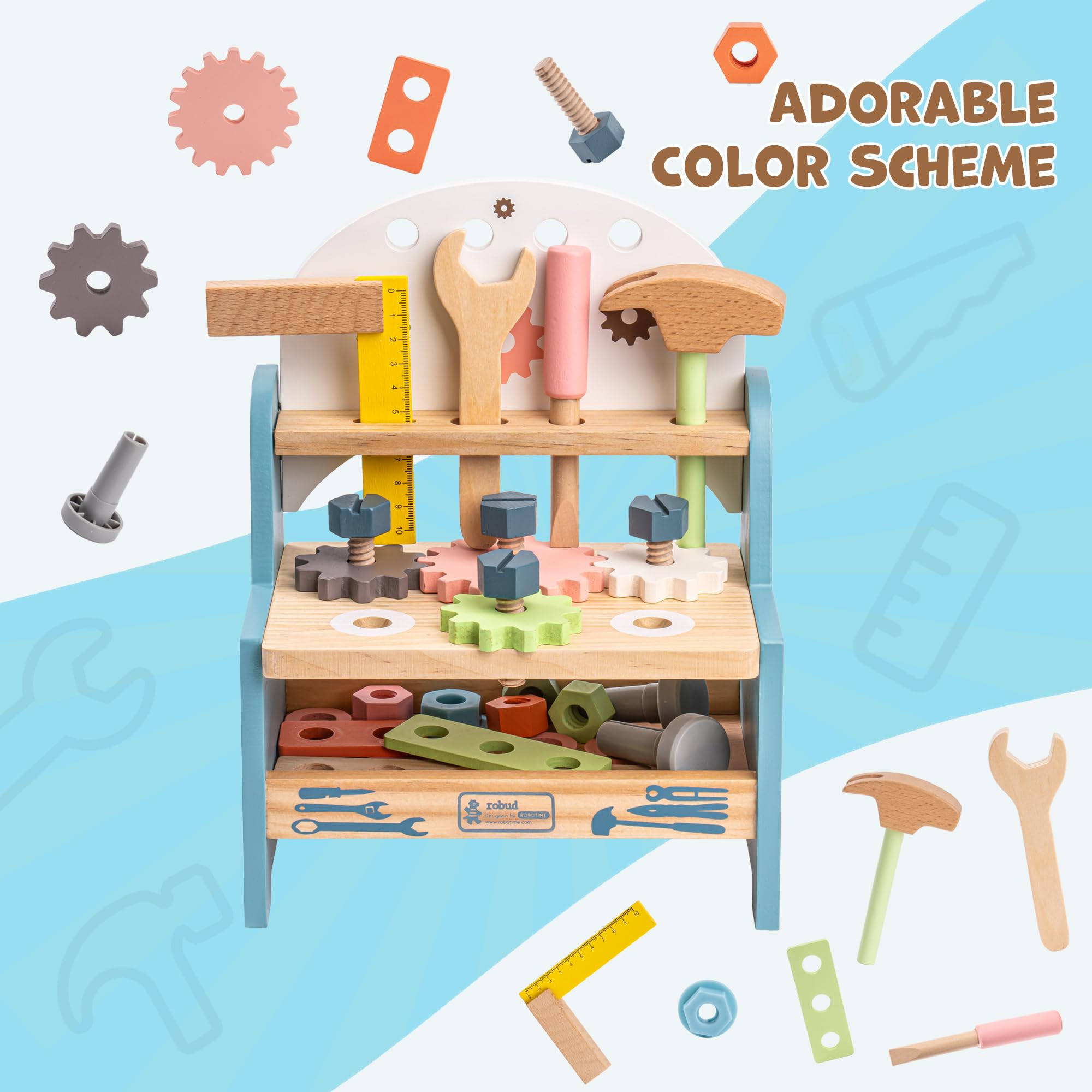 ชุดโต๊ะทำงานไม้ขนาดเล็ก ROBUD  - Woodworking Plan บทวิจารณ์และราคา