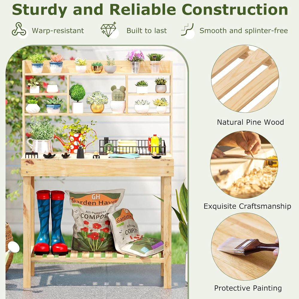 โต๊ะทำงานในสวน, โต๊ะทำงานไม้ขน - Woodworking Bench บทวิจารณ์และราคา