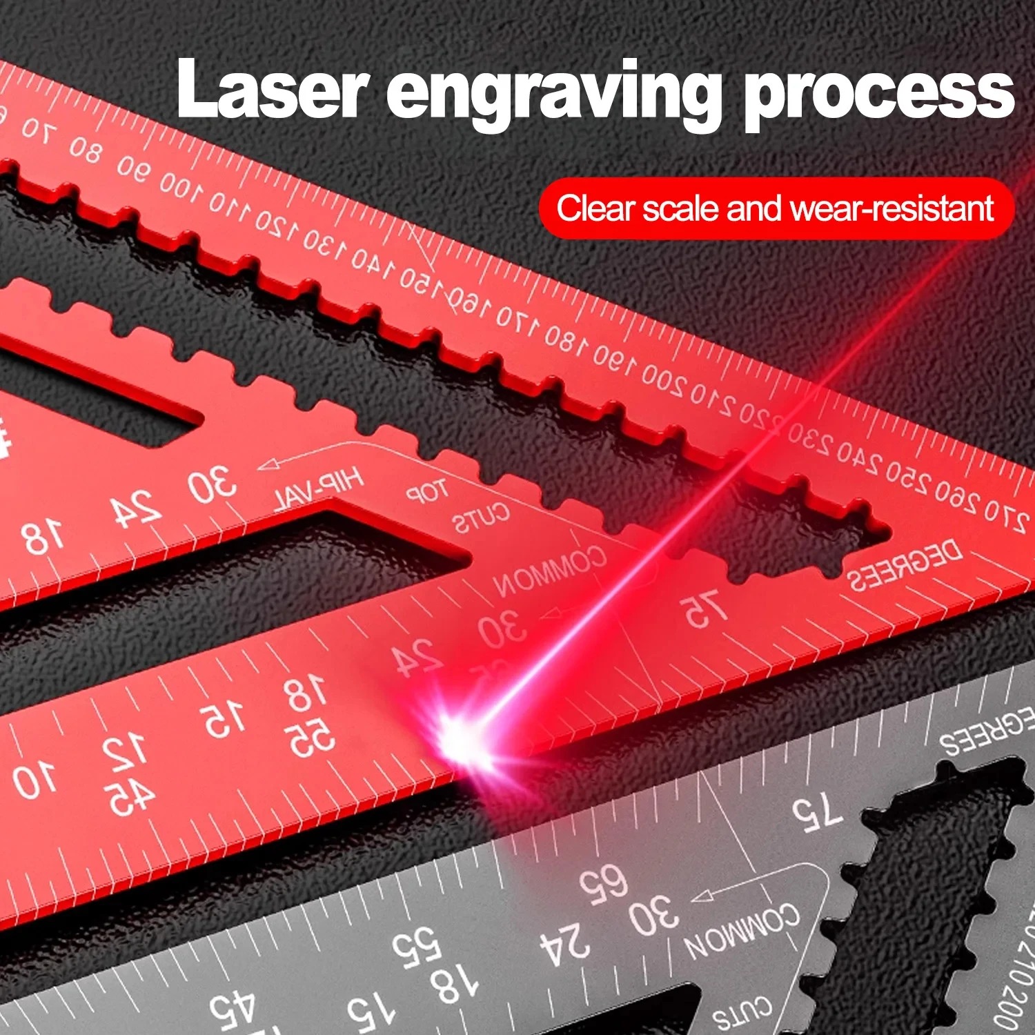 ไม้บรรทัดสามเหลี่ยมอลูมิเนียมอ - Woodworking Gauge บทวิจารณ์และราคา